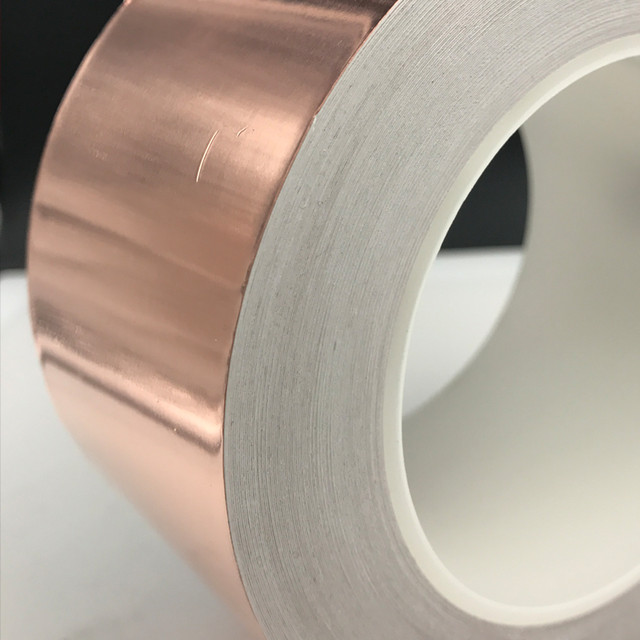 5MM-50MM*30M(0.05mm Thick) Single Adhesive Conductive Copper Foil Tape EMI  Shielding Copper
